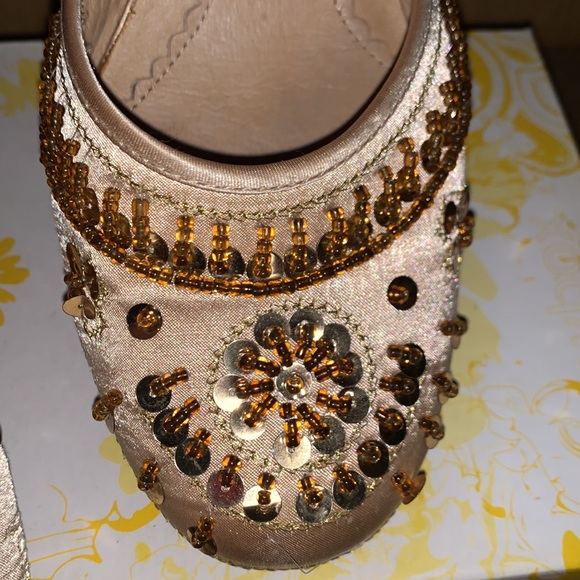 Gorgeous Gold Embellished Heels - Picture 9 of 11